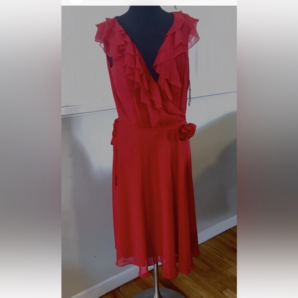 Elegant One Shoulder Red Dress